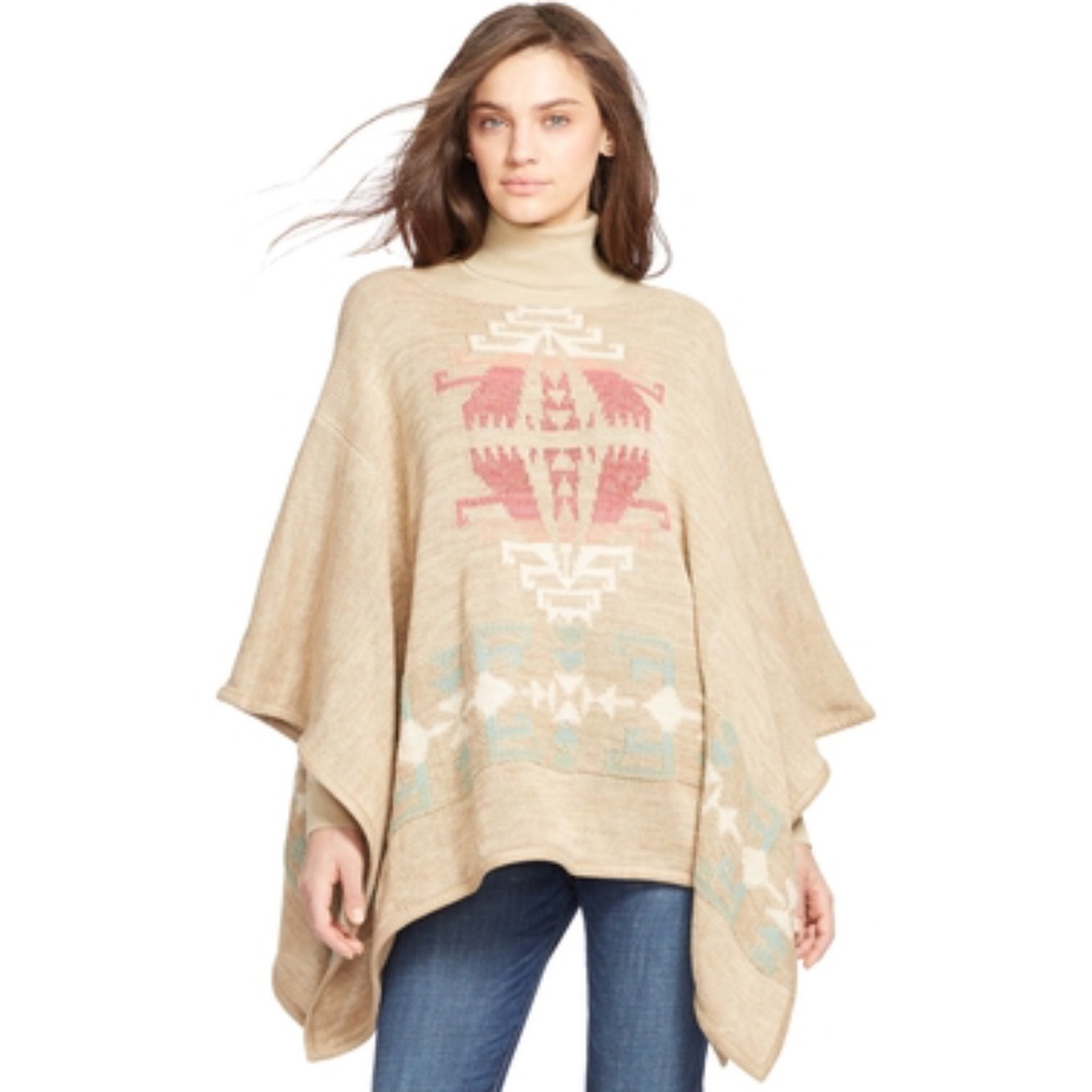 Lauren Ralph Lauren Tannia Boatneck Poncho Sweater